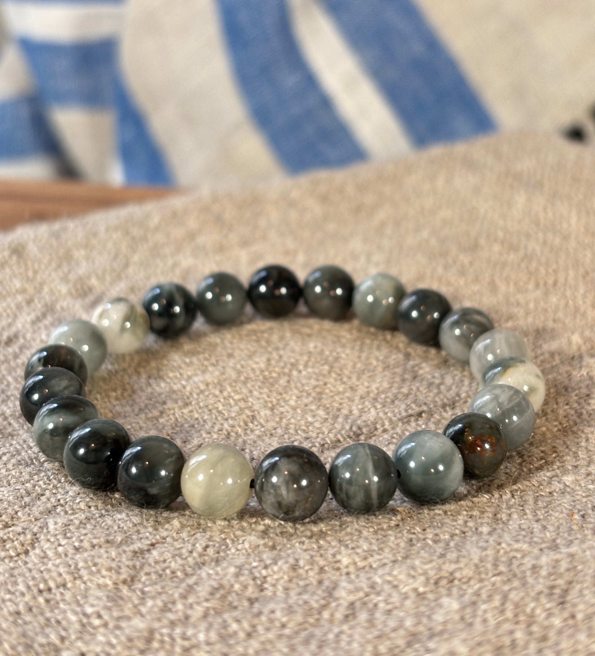 Cat’s Eye Tourmaline Bead Bracelet