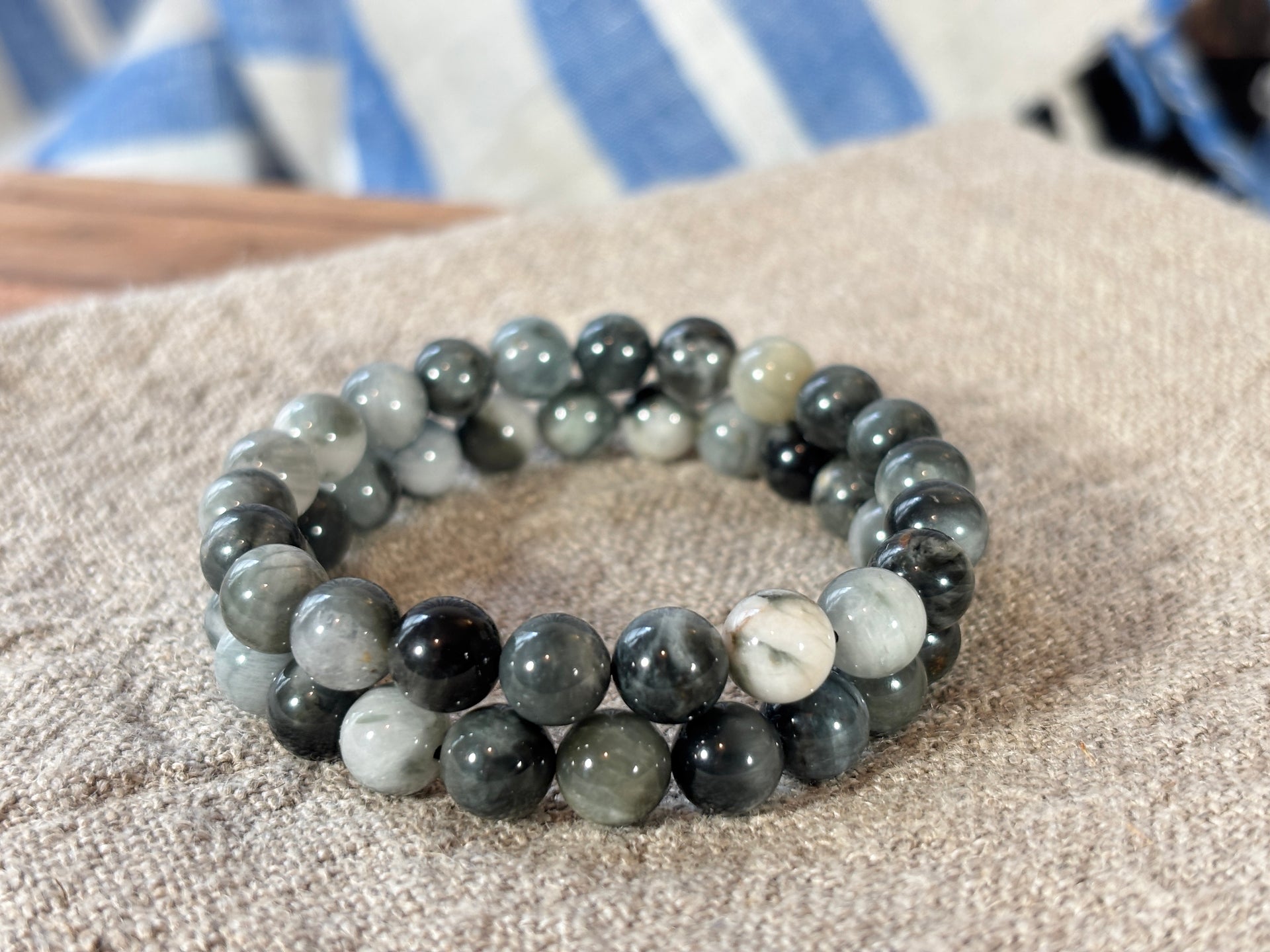 Cat’s Eye Tourmaline Bead Bracelet