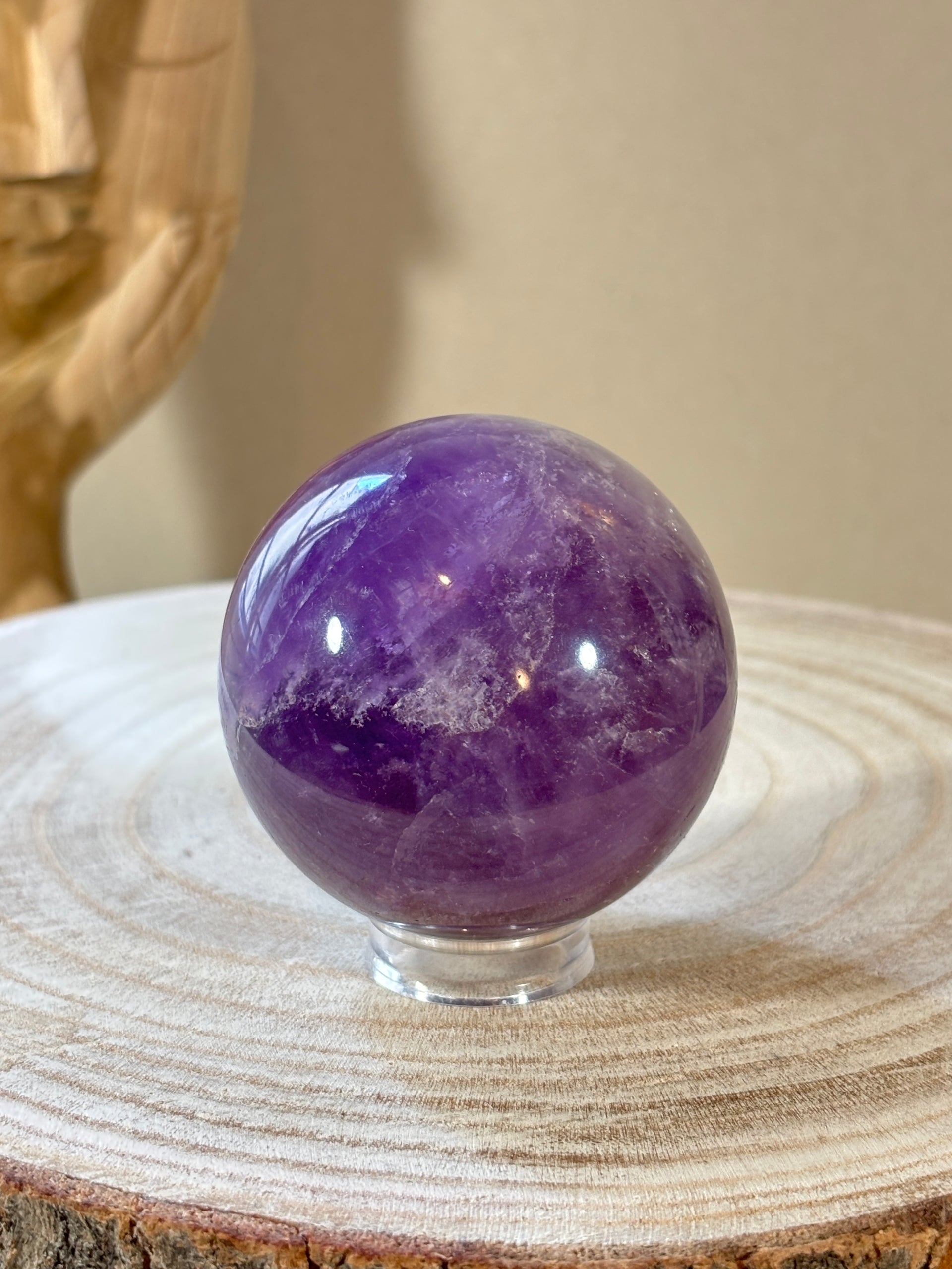 Purple Fluorite Sphere