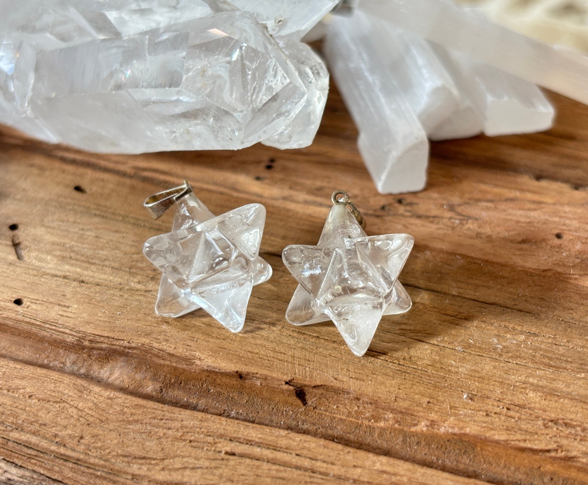 Merkaba Pendant in Clear Quartz