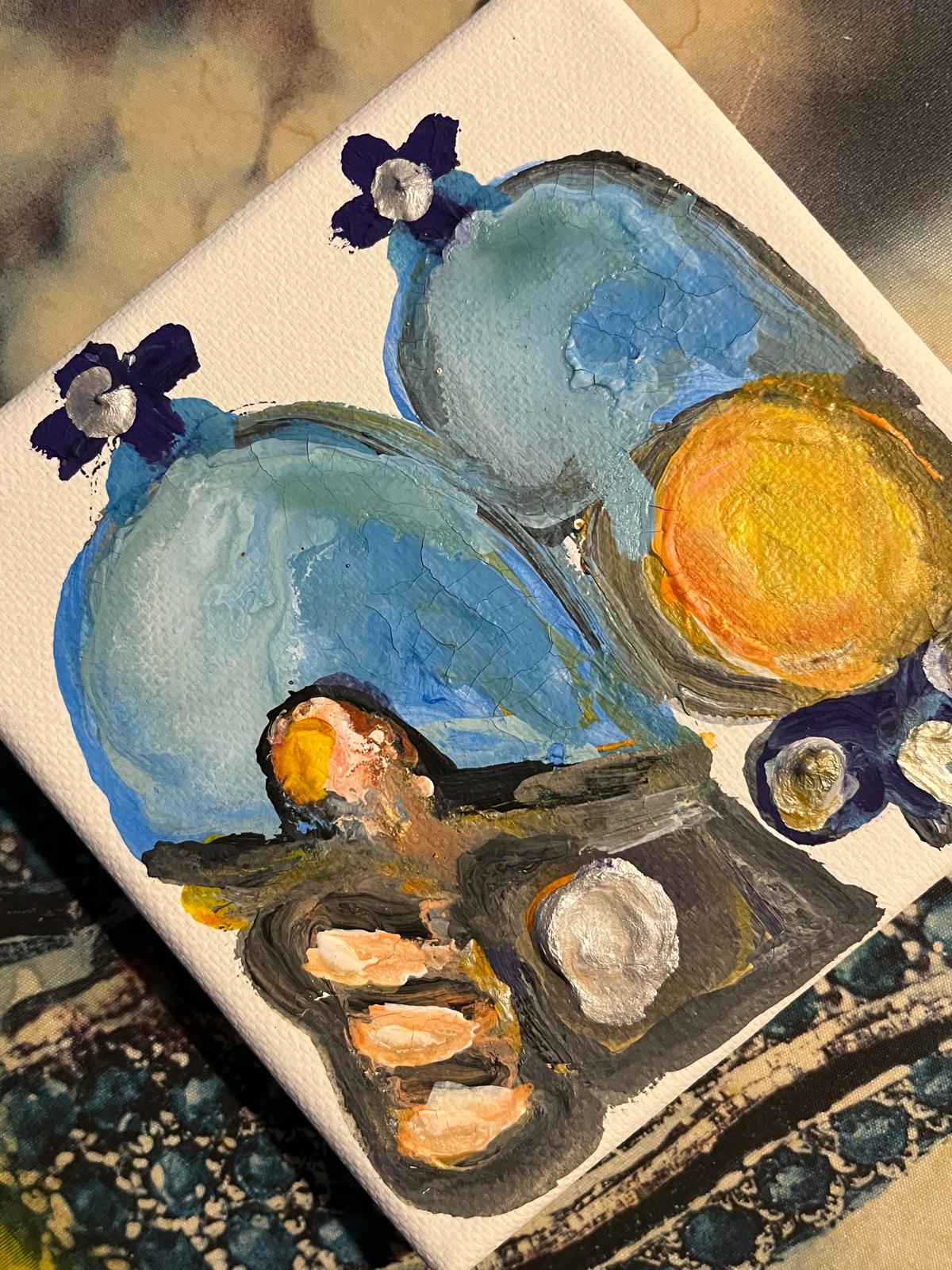 "L'église méditerranéenne" Mini Painting