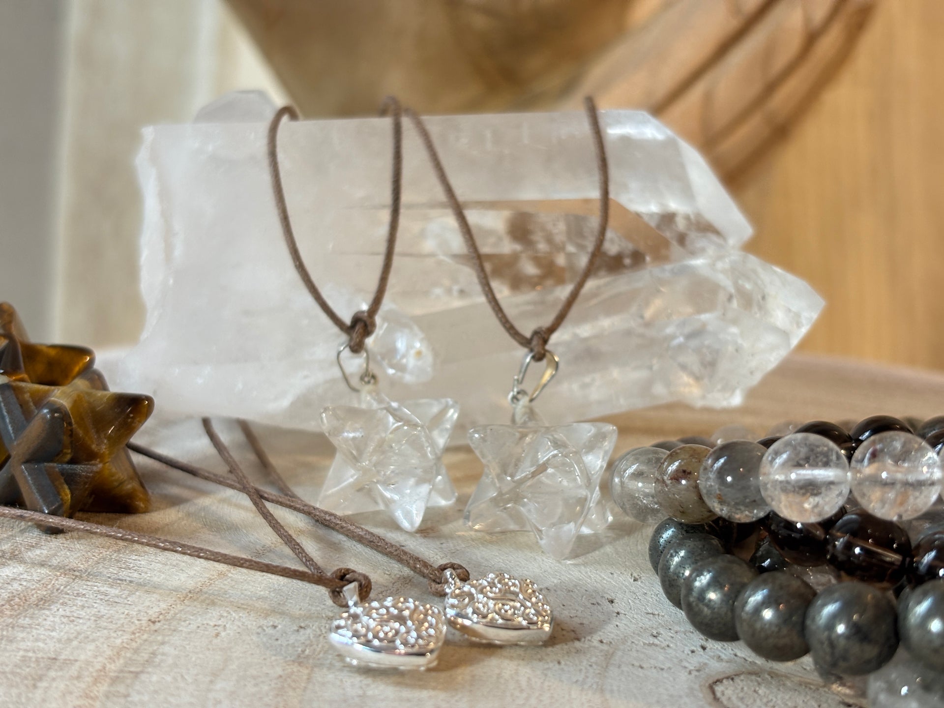 Mini Heart Carved Pendant in Silver