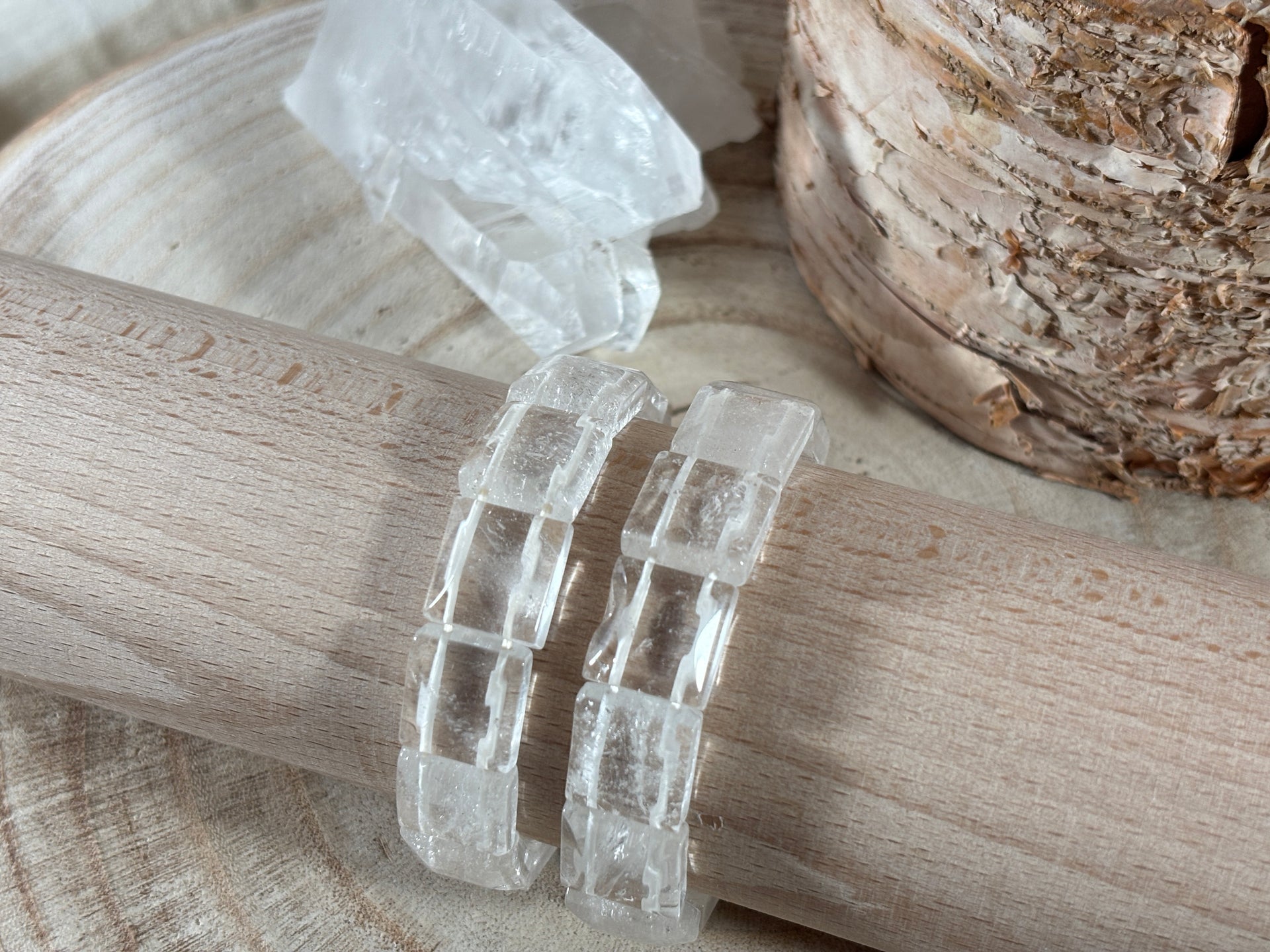 Clear Crystal Square Bracelet