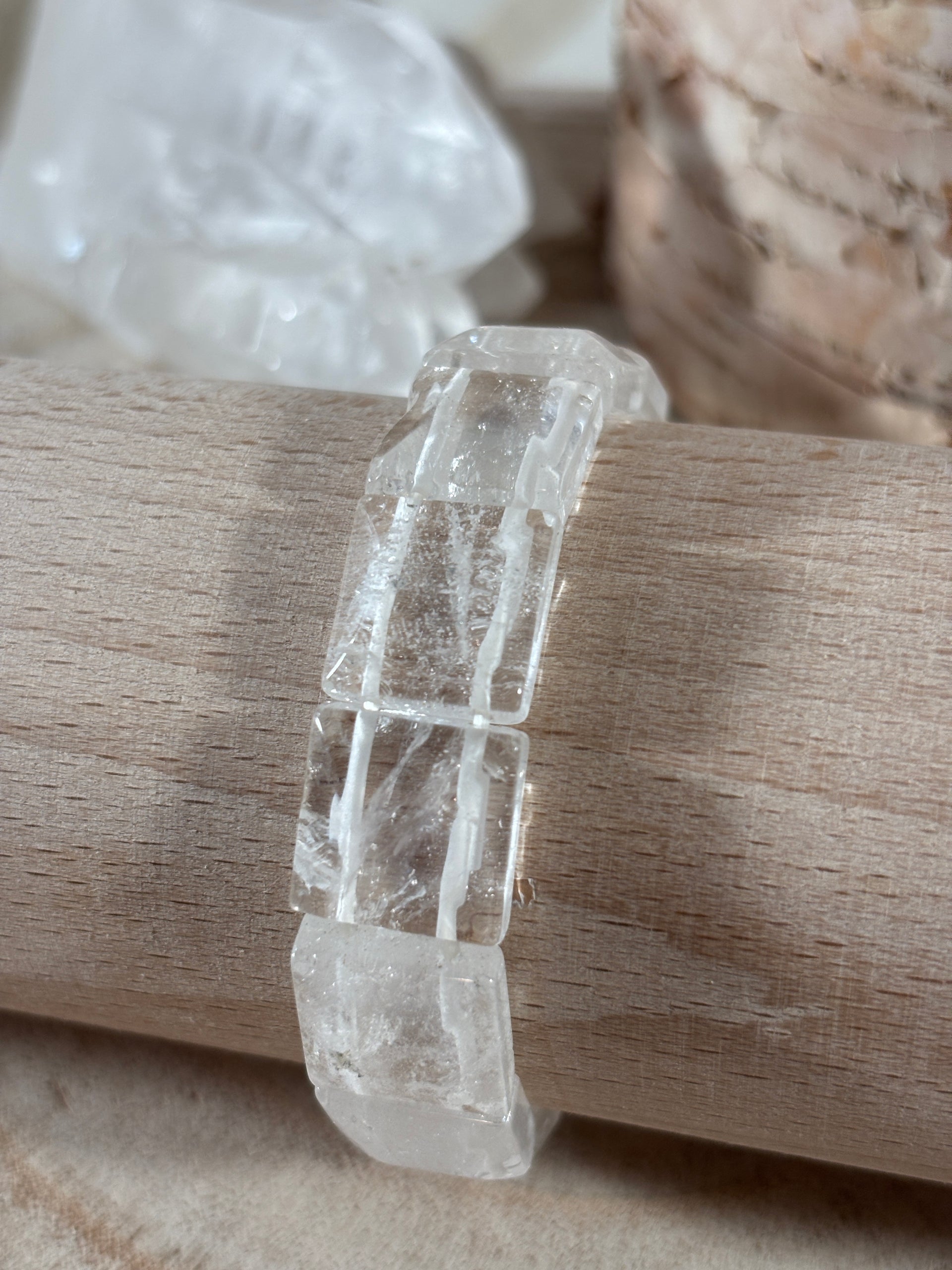 Clear Crystal Square Bracelet