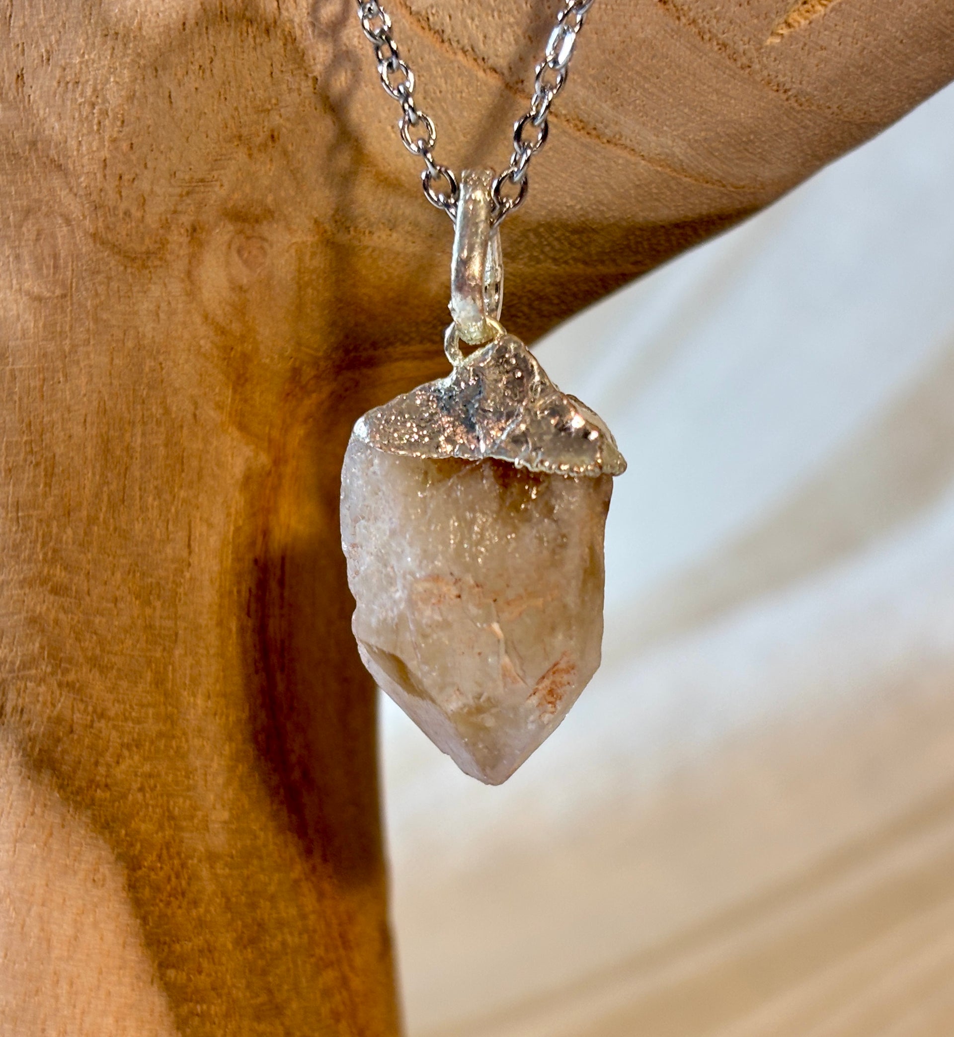 Citrine Natural Point Pendant
